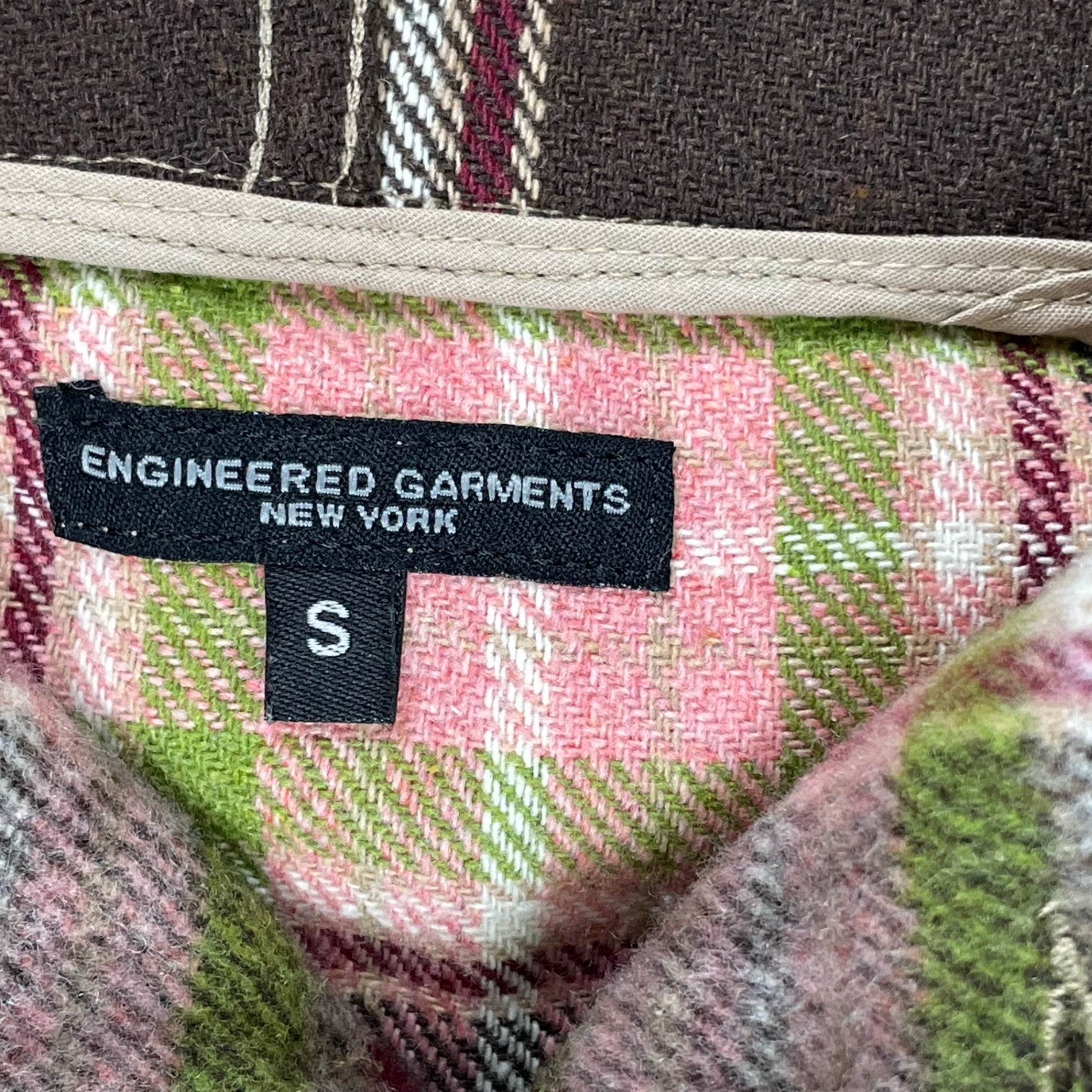 Engineered Garments エンジニアードガーメンツ / CAGOULE SHIRT POLY WOOL PLAID 参考定価：43,000+tax SIZE:S(L程度)