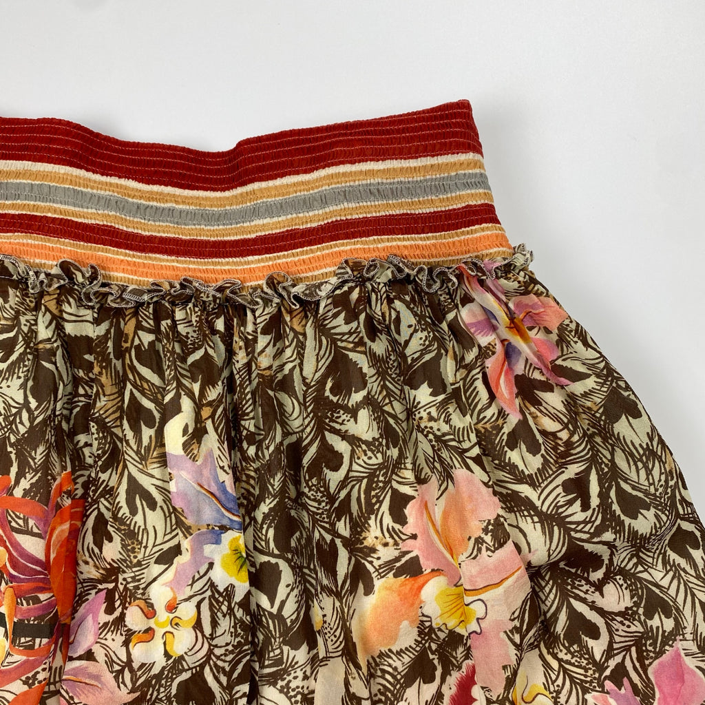 KEITA MARUYAMA ケイタマルヤマ / シルク100％ 総柄 スカート フラワー SIZE:1（S程度）