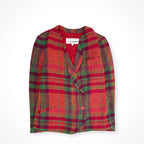 DONNA erre / セットアップ パイルチェックジャケット 参考定価：170,000程度 SIZE:42