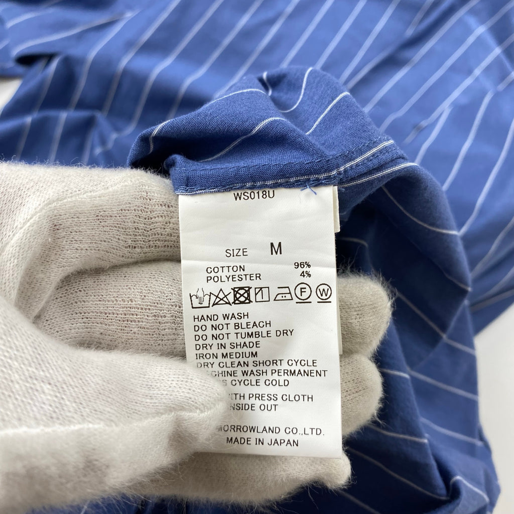 TOMORROWLAND トゥモローランド / 46ゲージコットンジャージー セミワイドカラーシャツ SIZE:M