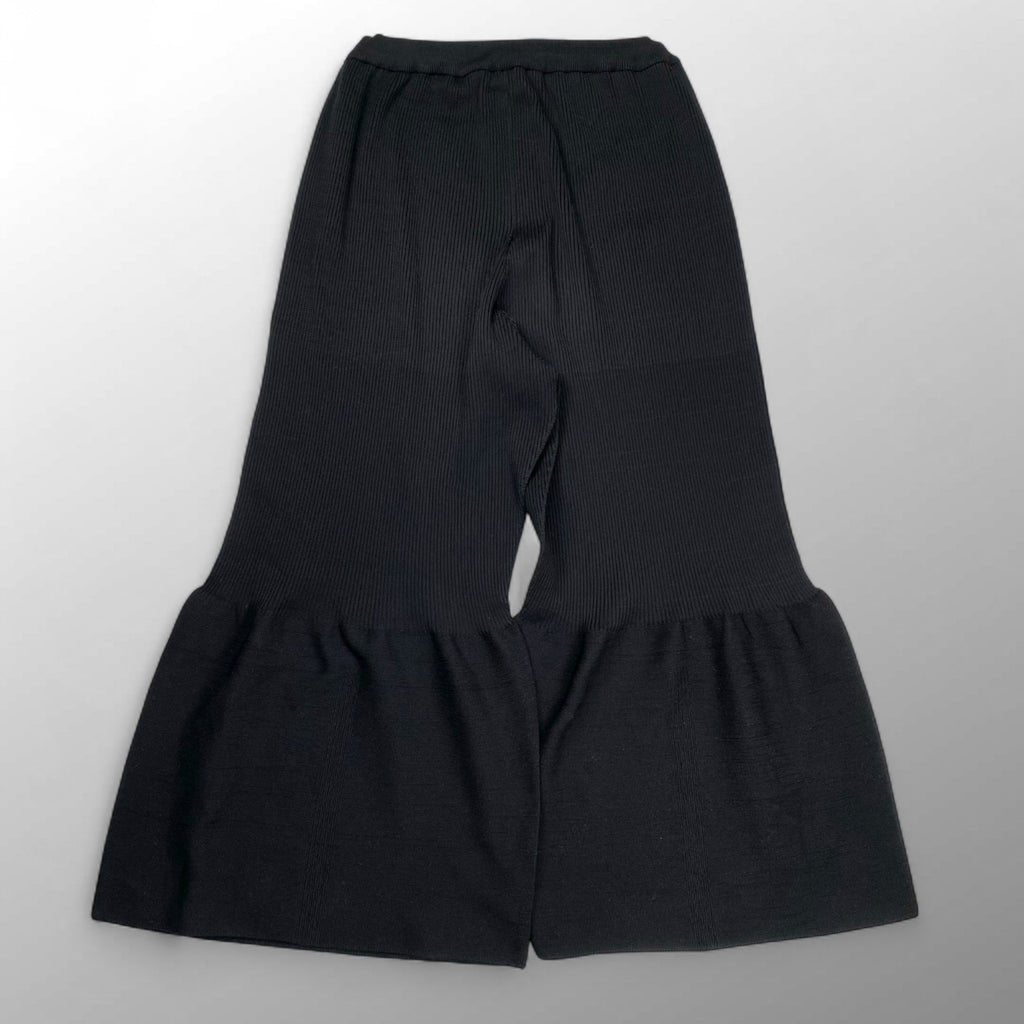 CFCL シーエフシーエル / PORTRAIT PANTS リブフレアパンツ ブラック 参考定価：42,000+tax SIZE:3