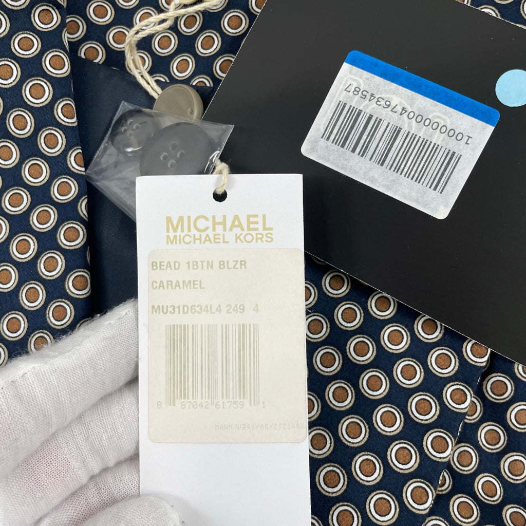 MICHAEL MICHAEL KORS / 総柄テーラードジャケット 未使用品 SIZE:4