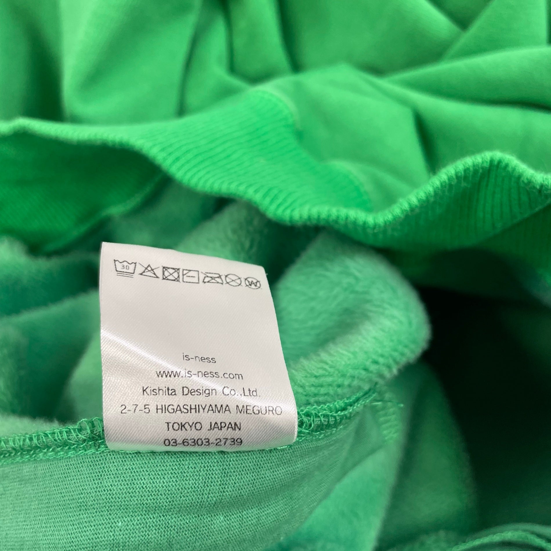 is-ness イズネス / ZIP SWEATSHIRT ハーフジップスウェット 参考定価：26,000+tax SIZE:Ｍ
