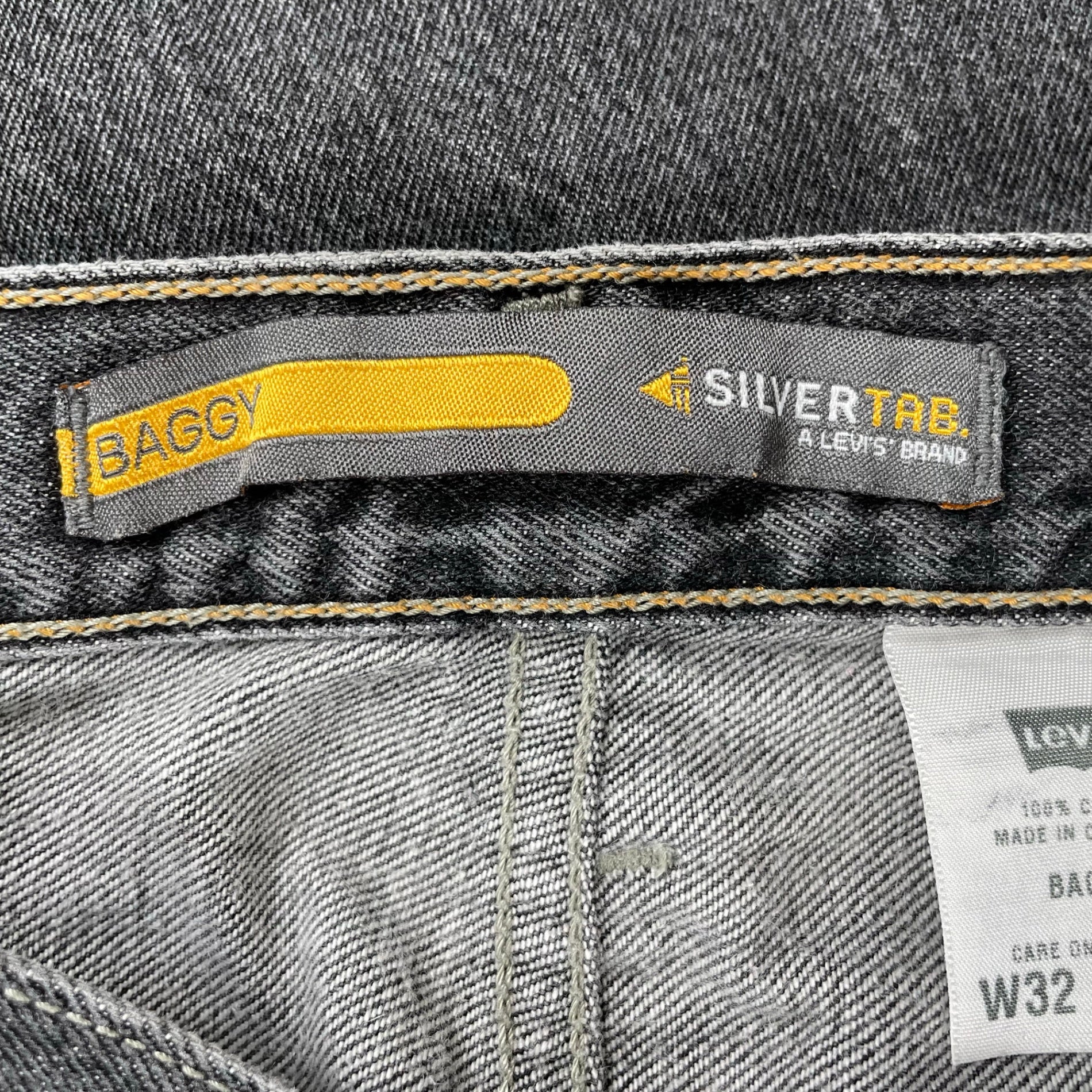Levi's SILVER TAB リーバイス シルバータブ / 00s 先染め BAGGYデニム ブラック SIZE:W32×L30