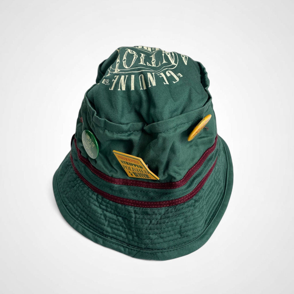 VINTAGE ヴィンテージ / 90s GENUINE ANTIQUE PERSON バケットハット 缶バッジ付