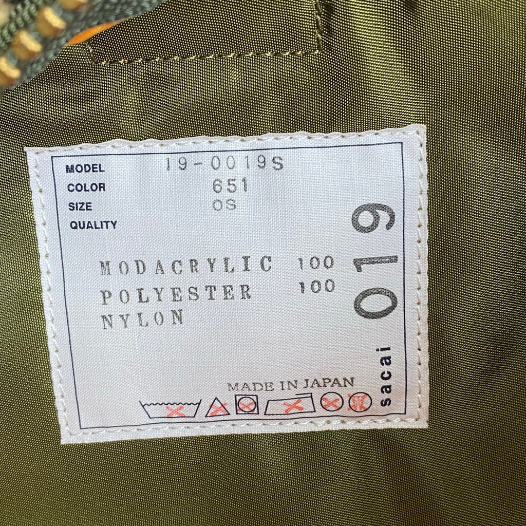 PORTER × sacai ポーター サカイ / FAUX FUR WAIST BAG コラボ  ウエストバッグ 参考定価：64,000+tax