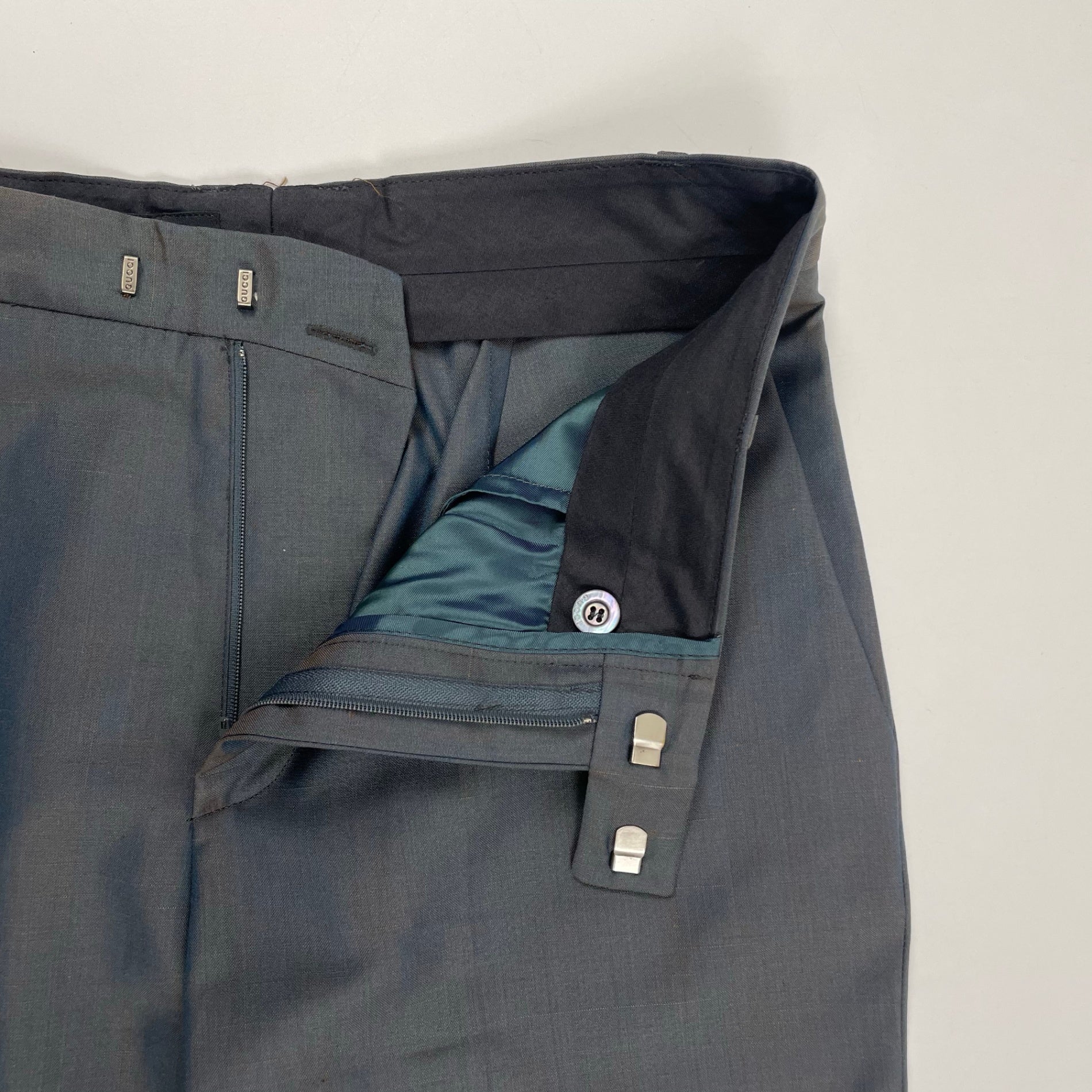 GUCCI / 98年製 ヴィンテージシルクウールスラックス SIZE:42