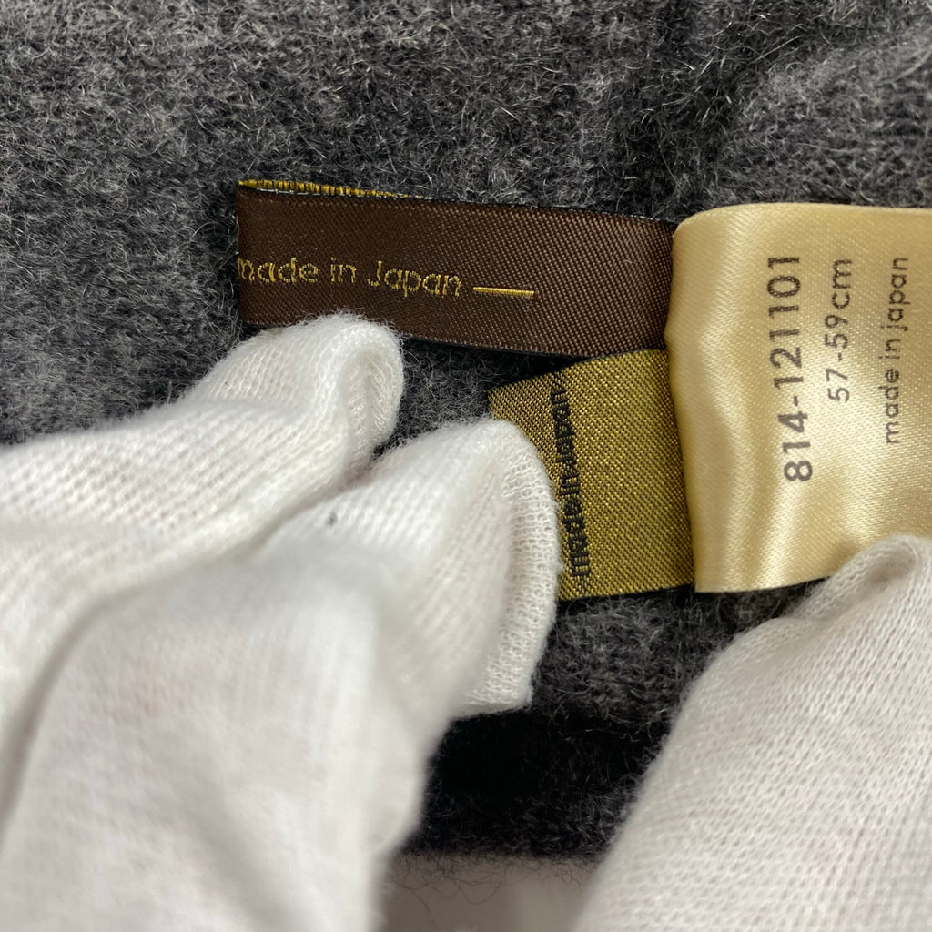 arth アース / ニット帽 ビーニー カシミヤ100％ MADE IN JAPAN  頭囲：57-59cm