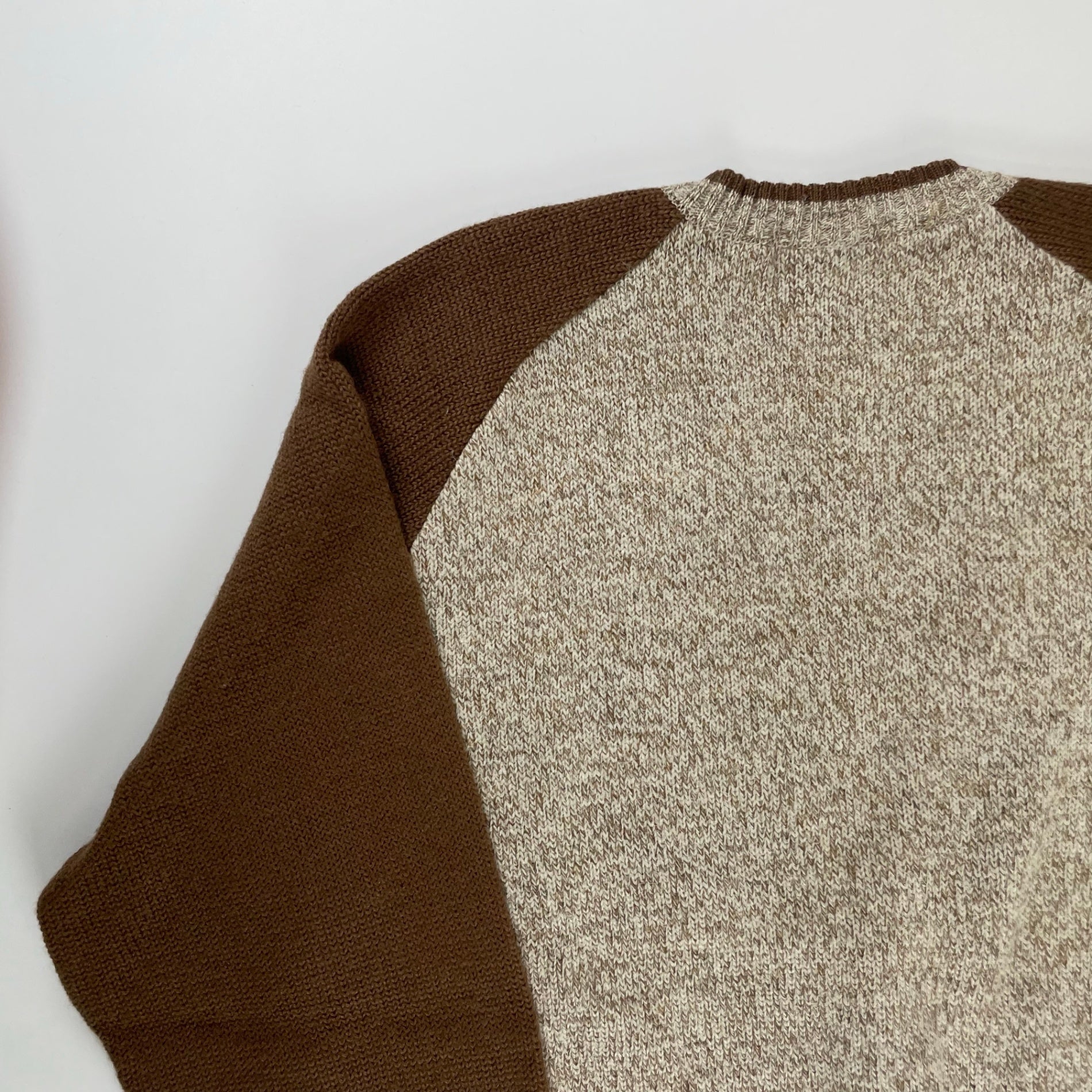 Christian Dior MONSIEUR クリスチャンディオール ムッシュ / 2トーンヴィンテージカーディガン ベージュ×ブラウン SIZE:L