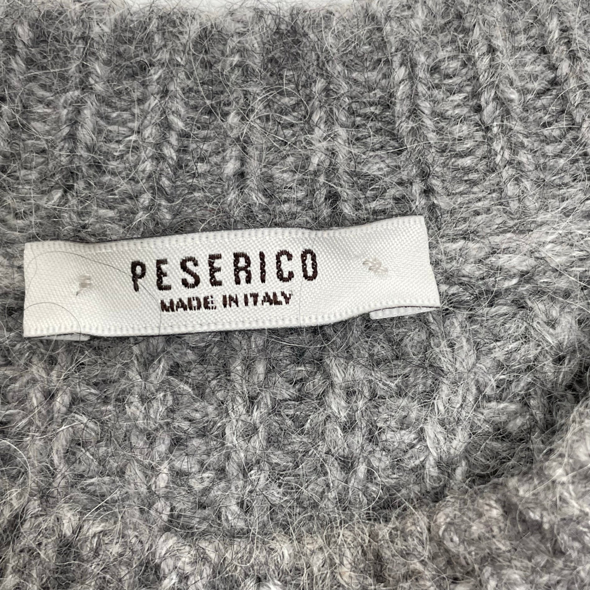 PESERICO ペゼリコ / シルクカシミヤMIXニット グレー 参考定価：100,000程度 SIZE:38