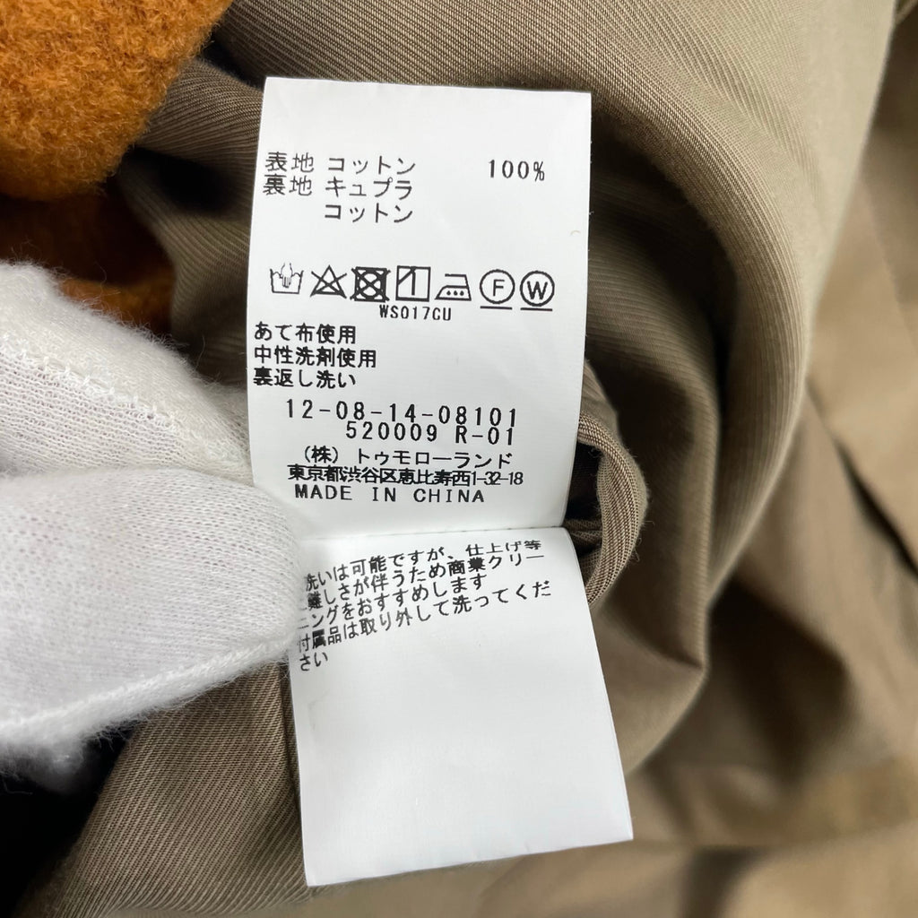 MACPHEE マカフィー / コットンギャバジントレンチコート 未使用品 参考定価：63,000+tax SIZE:34