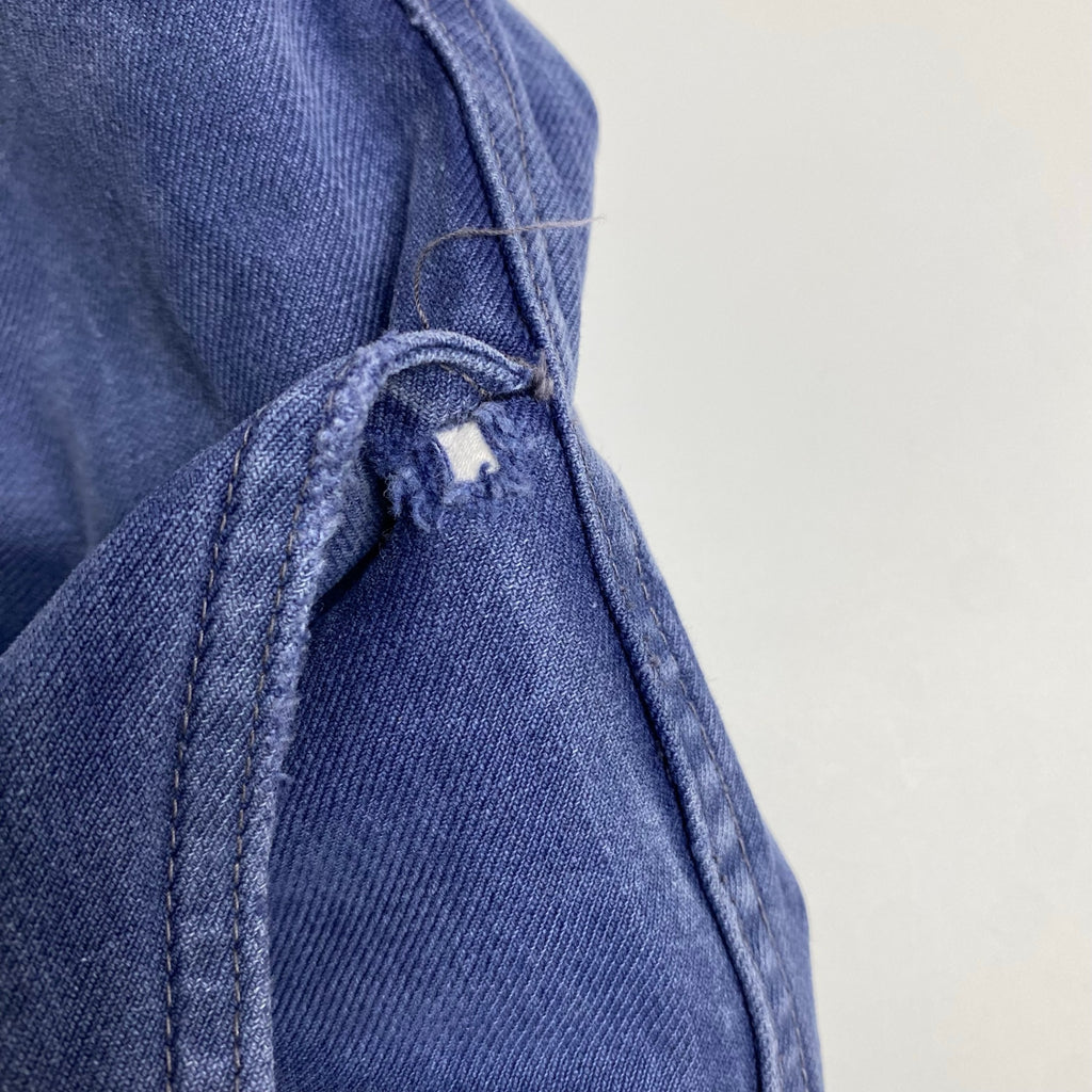 60s FRENCH VINTAGE / 1タック レイルマンパンツ 片ポケ フェード ツールポケット SIZE:W80cm