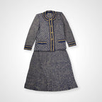 齋藤都世子 toyoko saito / エンブロイダリーニットセットアップ 参考定価：150,000程度 SIZE:M-L程度