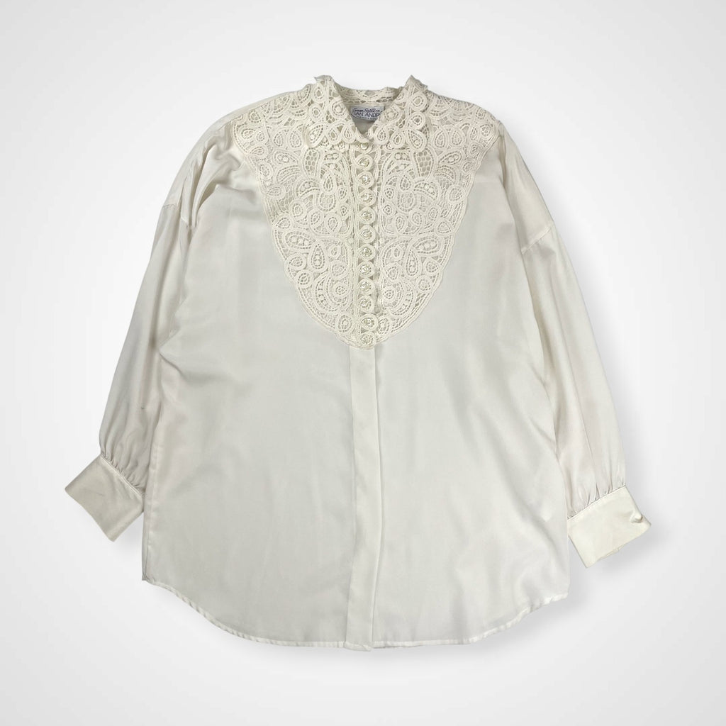 VINTAGE ヴィンテージ / USA製ヴィンテージレースシャツ ホワイト SIZE：FREE