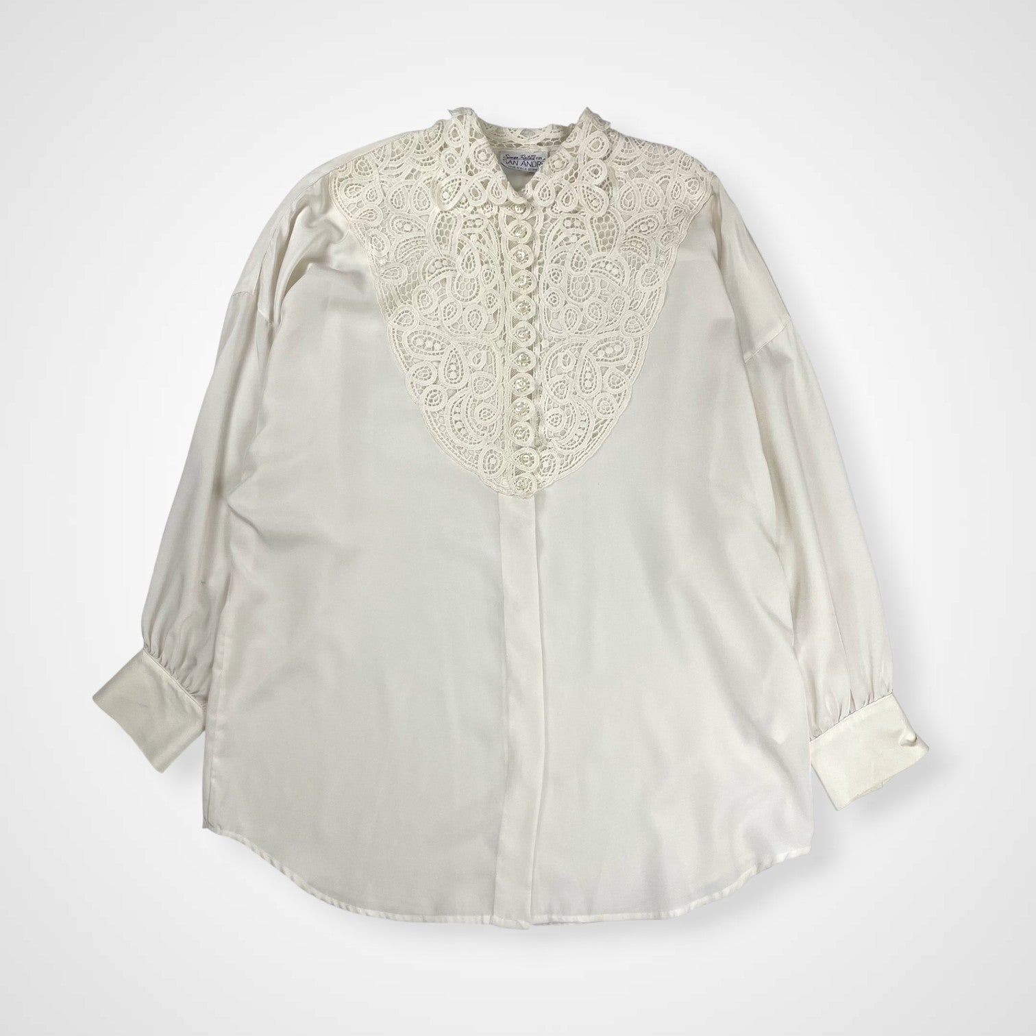 VINTAGE ヴィンテージ / USA製ヴィンテージレースシャツ ホワイト SIZE：FREE