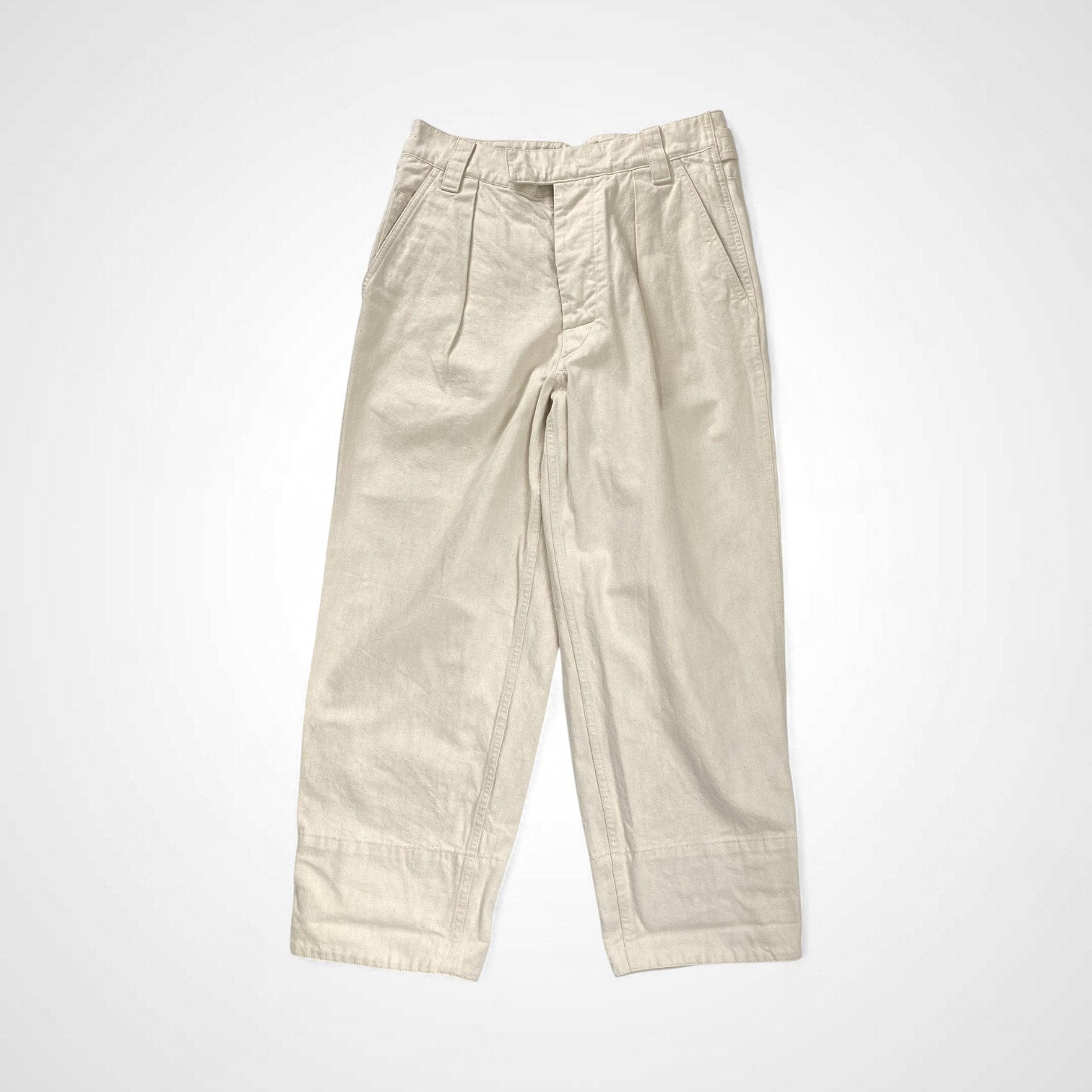 MHL エムエイチエル / NATURAL DENIM WIDE HEM TROUSER デニム 美品 参考定価：30,000程度 SIZE：2