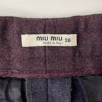 miu miu / アーカイブ 2トーンヴァージンウールスラックス SIZE:36
