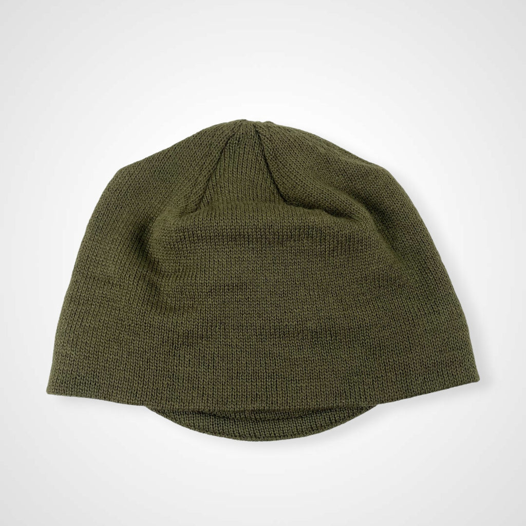 EURO VINTAGE ユーロヴィンテージ / ベルジャンニット帽 ツバ付 オリーブ