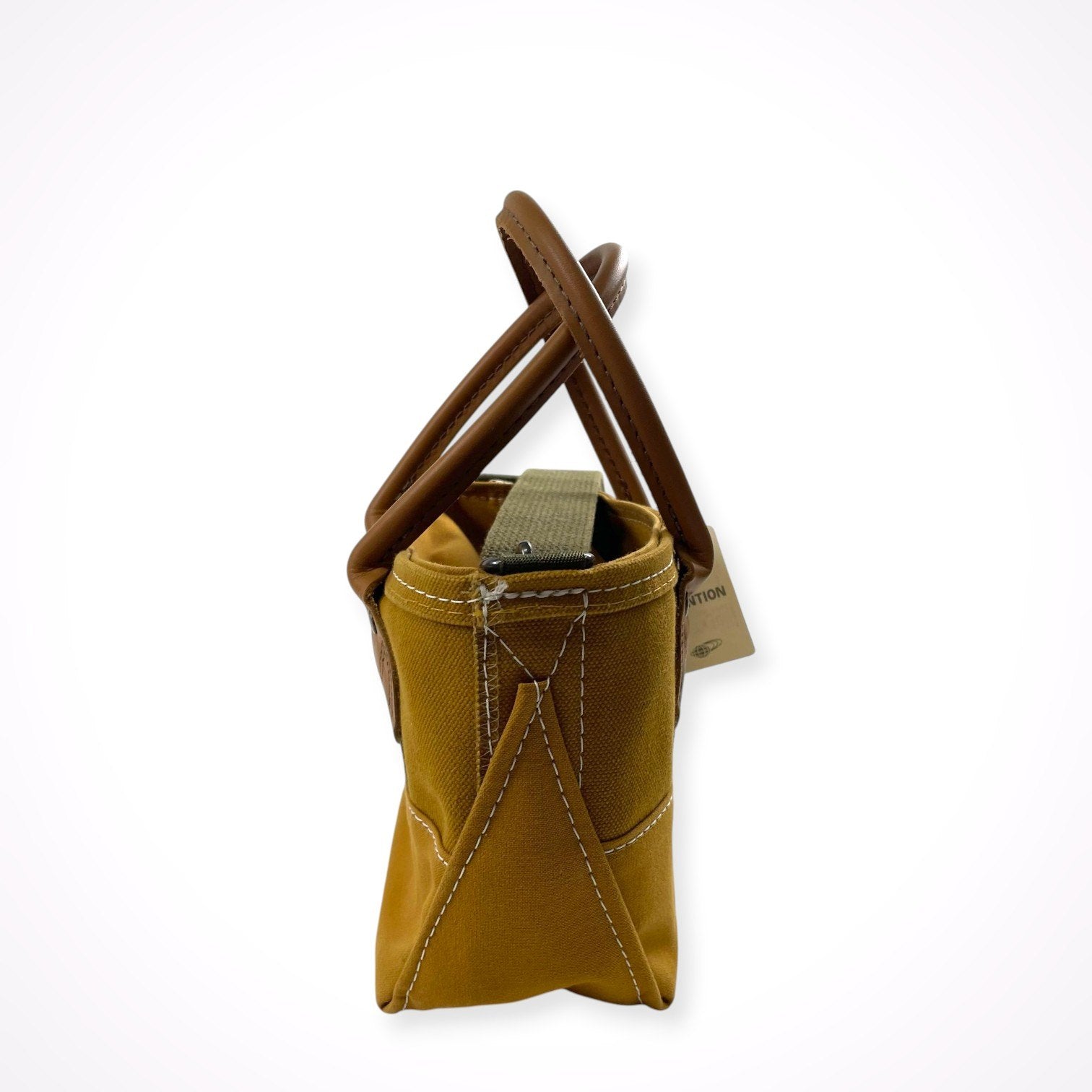 L.L. BEAN × BEAMS BOY / 別注 Deep Bottom Leather Handle Zip Tote Mini 参考定価：24,000+tax