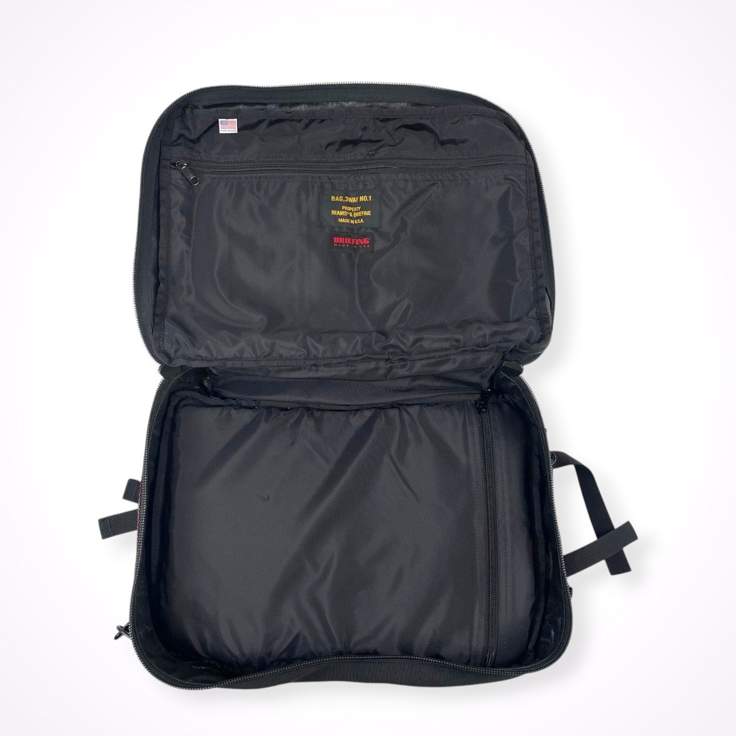 BRIEFING × BEAMS PLUS / 別注CRAZY 3WAY BAG ブラック
