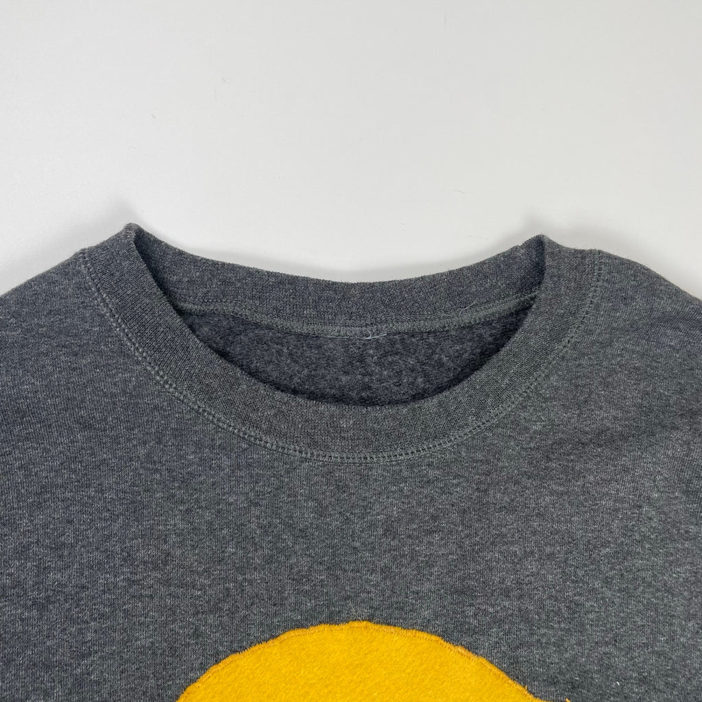 VINTAGE ヴィンテージ / Sロゴスウェット グレー×イエロー SIZE:XL程度
