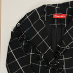 VIRGINIA BIZZI ヴァージニア ビッツィ / フリンジチェックライトコート H.P. FRANCE取り扱い 参考定価：60,000程度