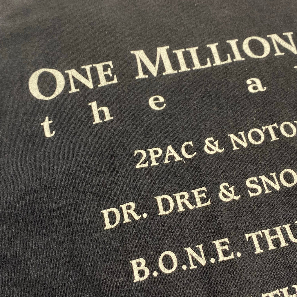 VINTAGE ヴィンテージ / 95年 「Million Man March」 AD TEE  ブラックカルチャー HIPHOP SIZE:XL