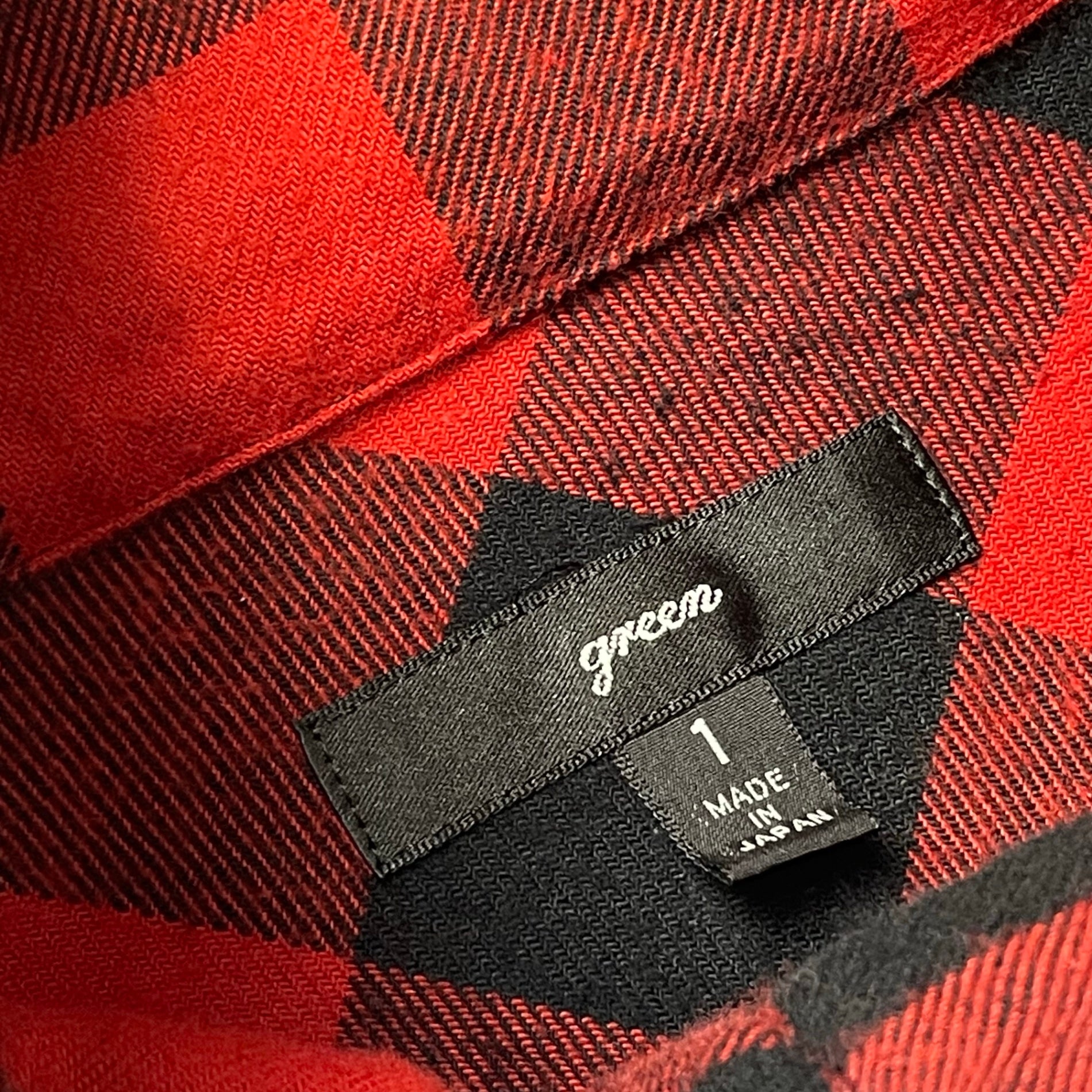 green(HYKE) / スタンドカラーギミックネルシャツ 参考定価：35,000程度 SIZE:1