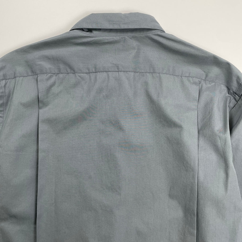 MARGARET HOWELL マーガレットハウエル / コットン ベーシックソリッドシャツ ブルーグレー 参考定価：20,000程度 SIZE：M