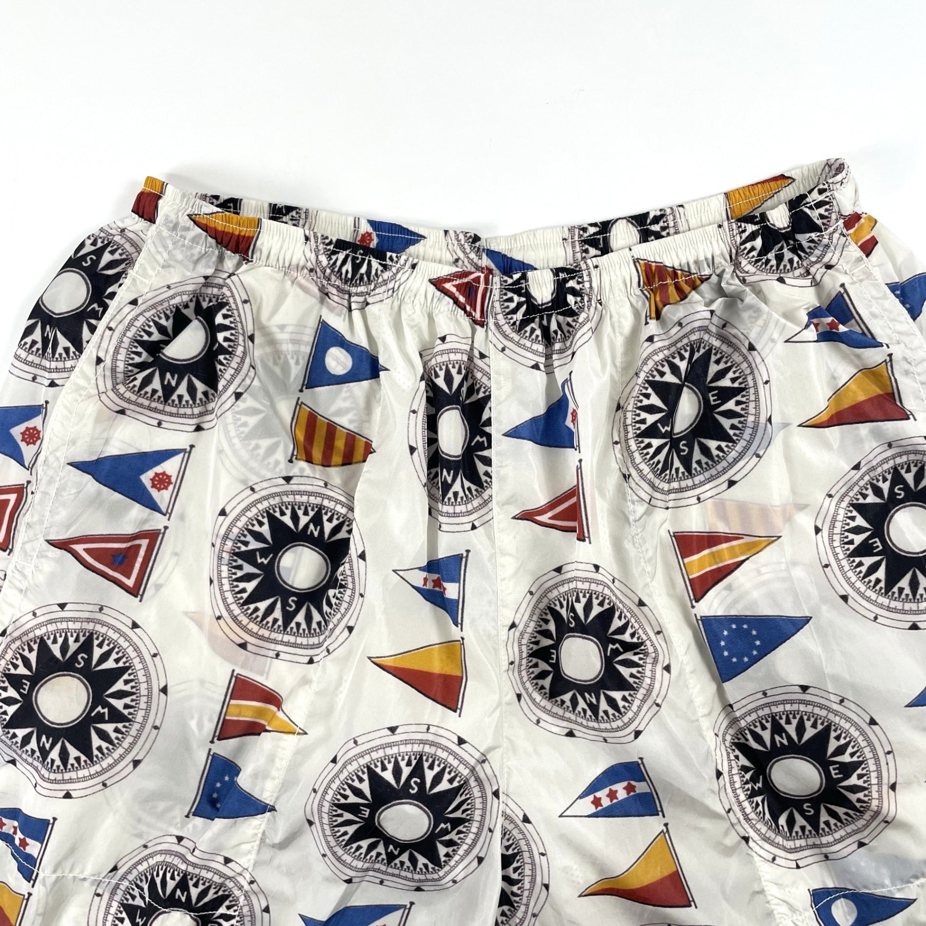 BEAMS PLUS × TOP SIDER / コンパス柄ハーフパンツ SIZE:L