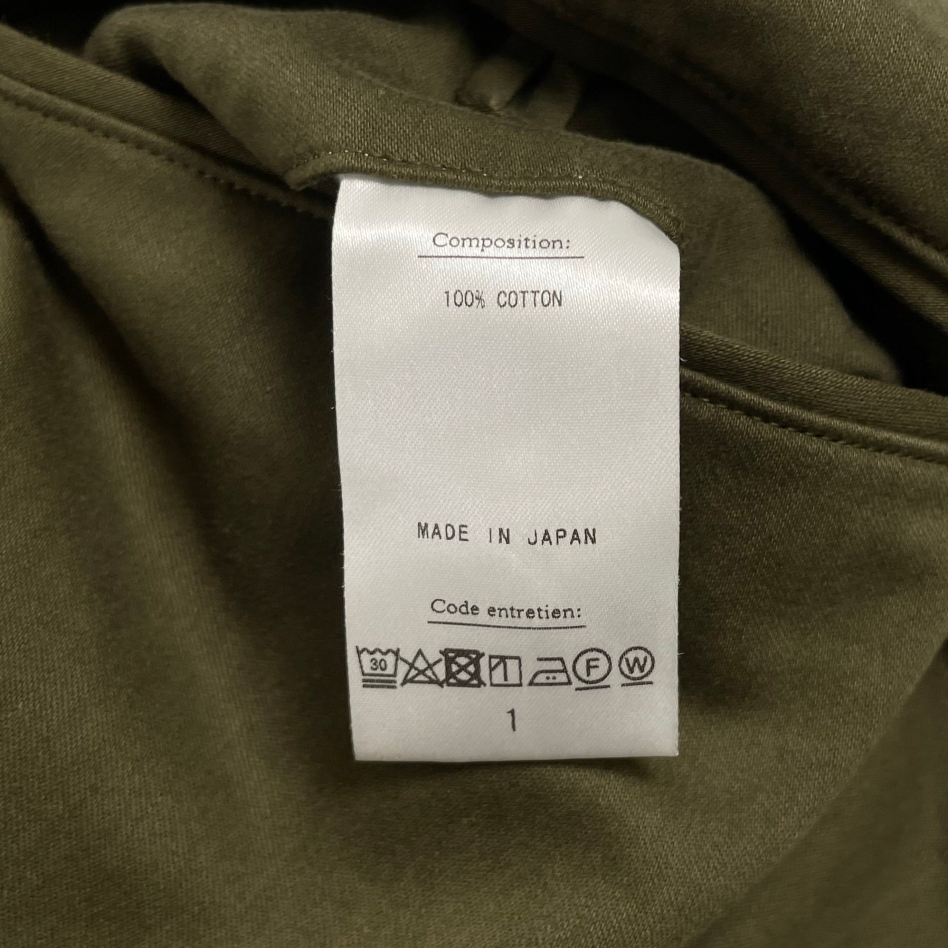 A.PRESSE アプレッセ / Chino Trousers 参考定価：38,000+tax SIZE：1
