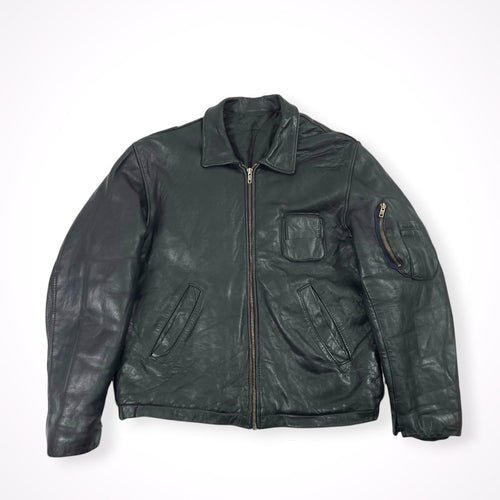 FRENCH VINTAGE / 8-90s パイロットレザージャケット SIZE:M程度
