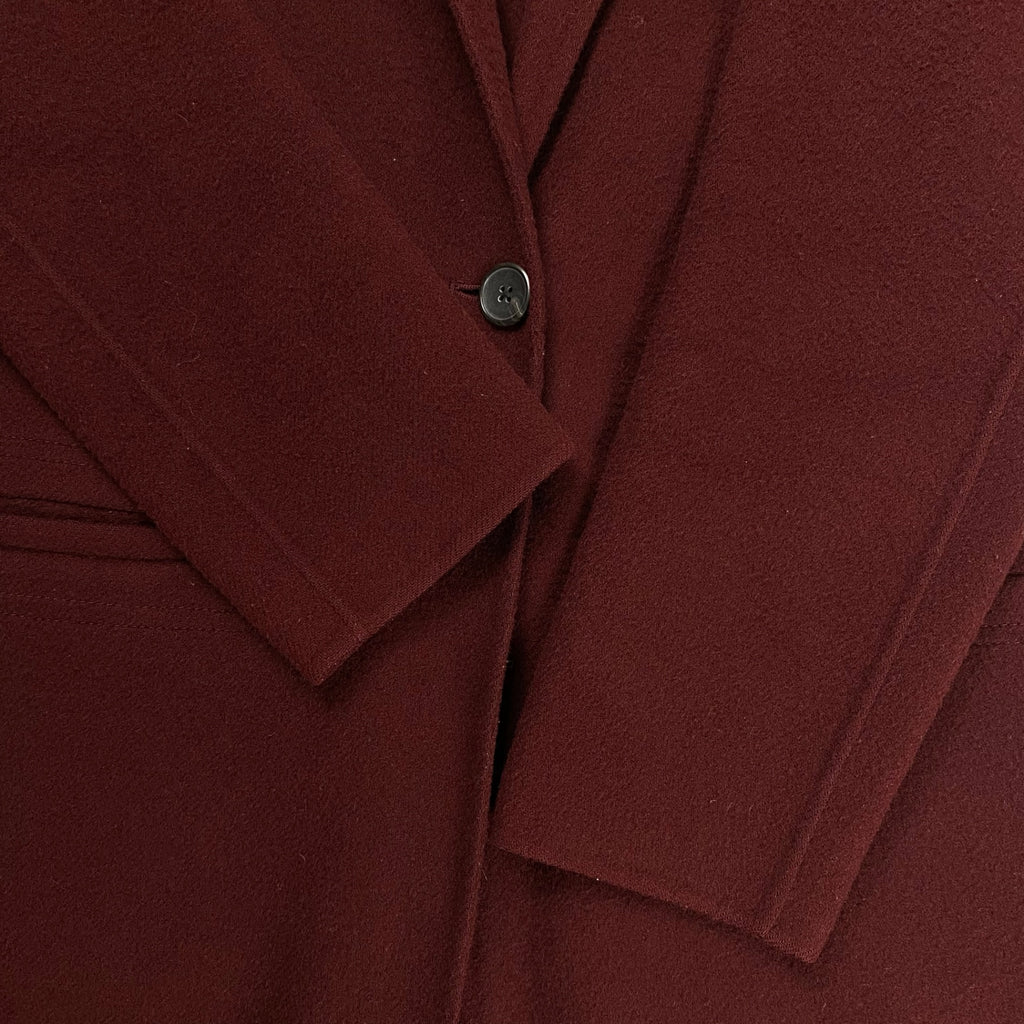 vince. ヴィンス / 1B ライトメルトンコート ワインレッド  参考定価：120,000程度 SIZE:XS
