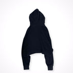Fax Copy Express / クロップドスウェットフーディー ブラック SIZE:L
