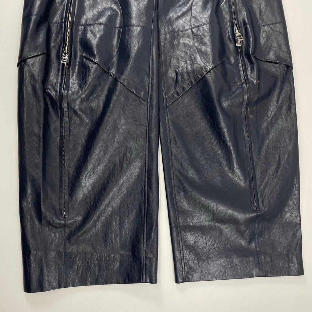 YOHEI OHNO ヨウヘイ オオノ / Faux Leather Biker Trousers 参考定価：58,000+tax SIZE:38