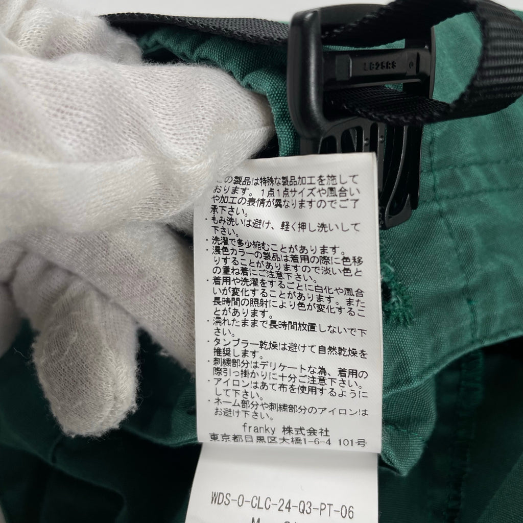 WIND AND SEA ウィンダンシー / エンブロイダリーショーツ グリーン 参考定価：16,000程度 SIZE:M