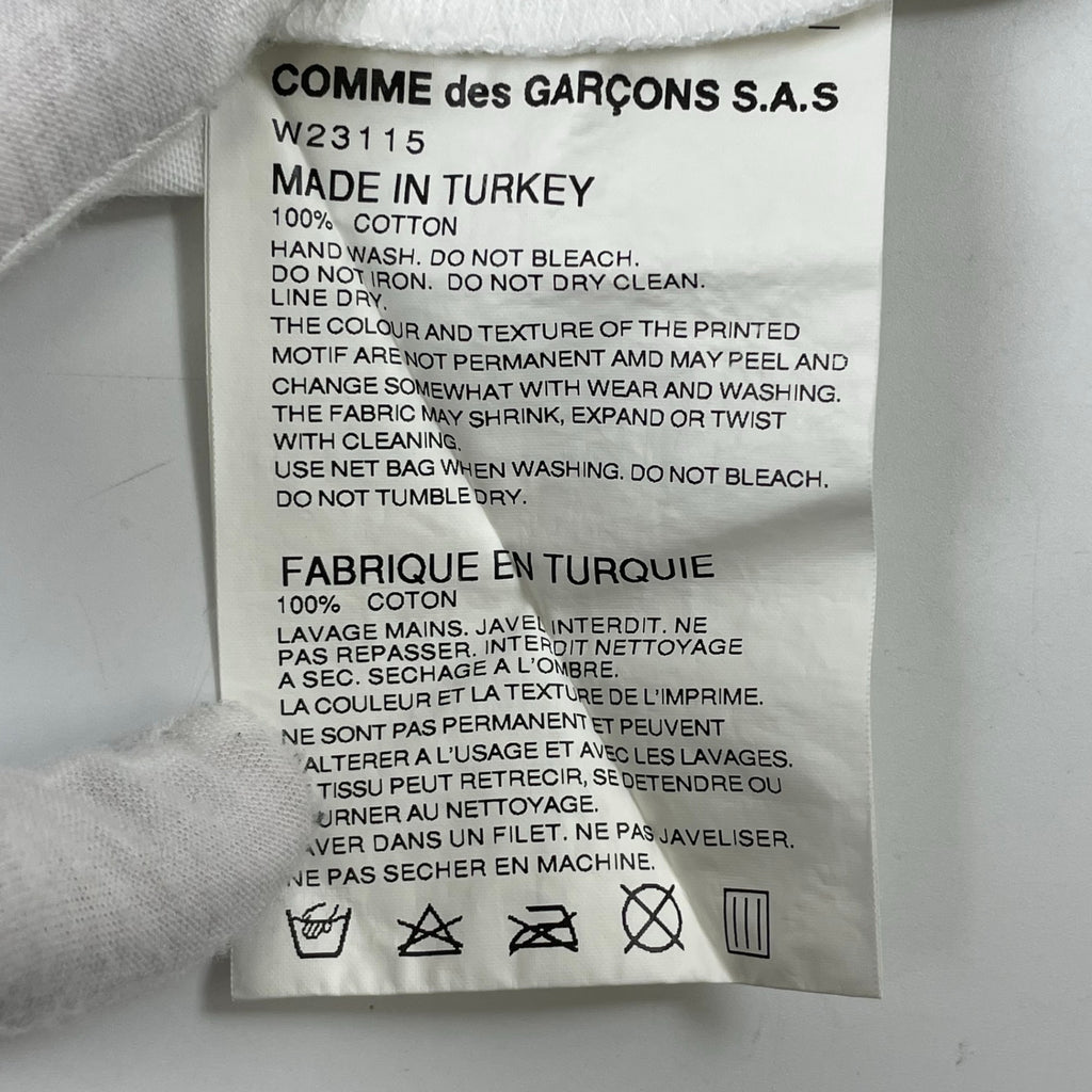 COMME des GARCONS SHIRT / バックロゴTEE Tシャツ 参考定価：20,000程度 SIZE:M
