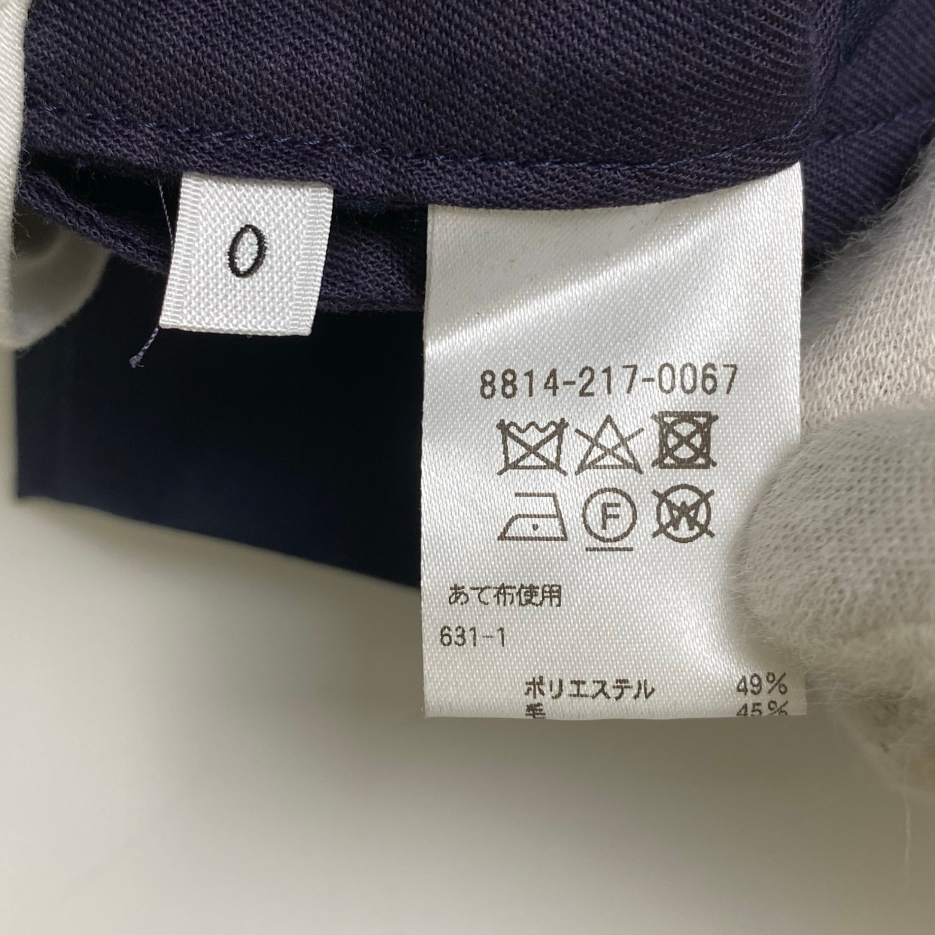 LOEFF ロエフ / 2タックパンツ ネイビー 参考定価：31,000+tax SIZE：0