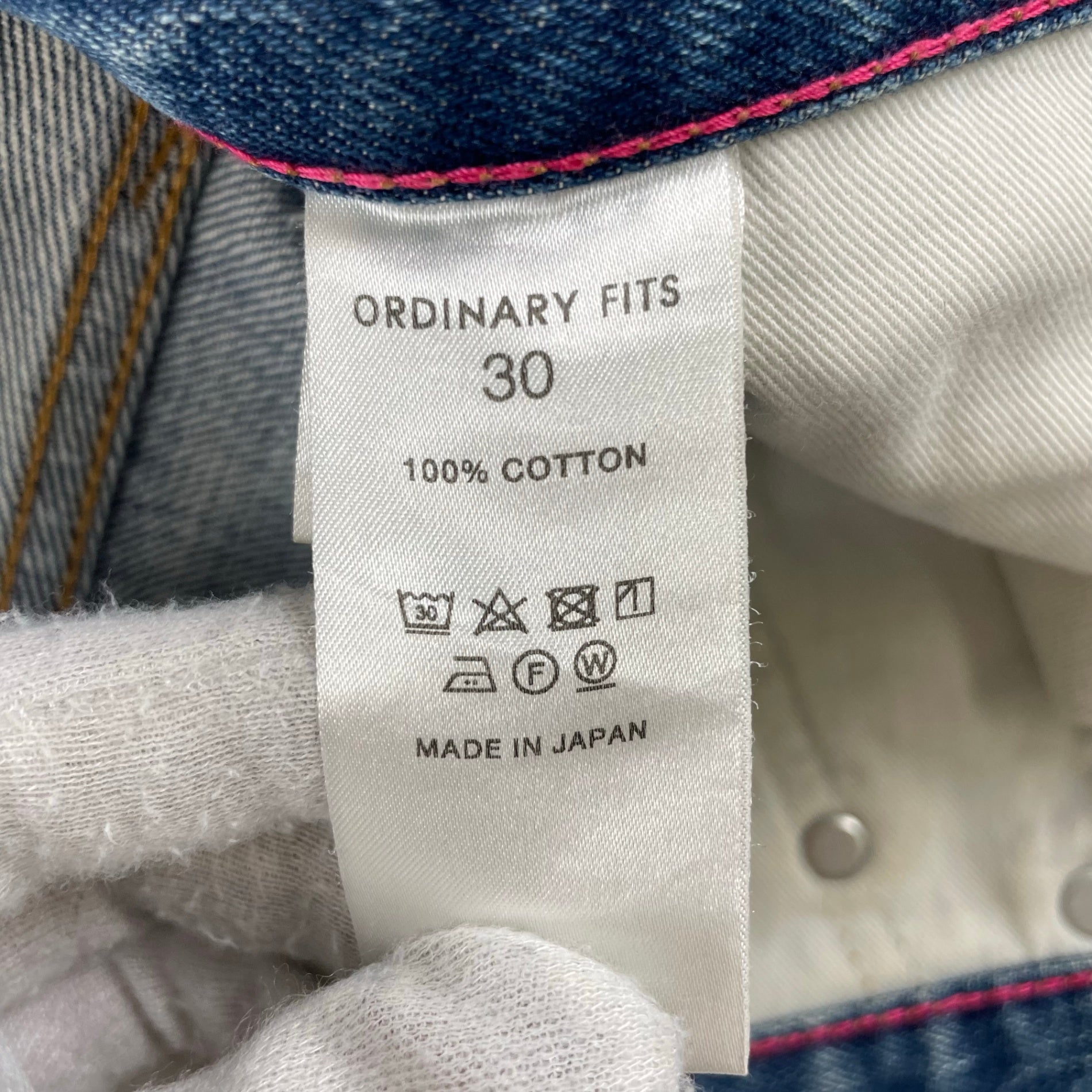 ORDINARY FITS / 5POCKET ANKLE DENIM 参考定価：20,000程度 SIZE:30