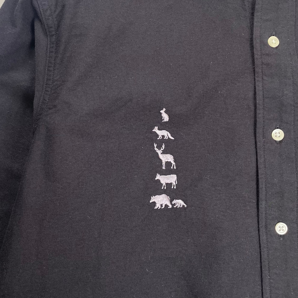 MOUNTAIN RESEARCH マウンテンリサーチ / ブラックB.D. ボタンダウンシャツ 極美品 MTR3976 参考定価：27,000+tax