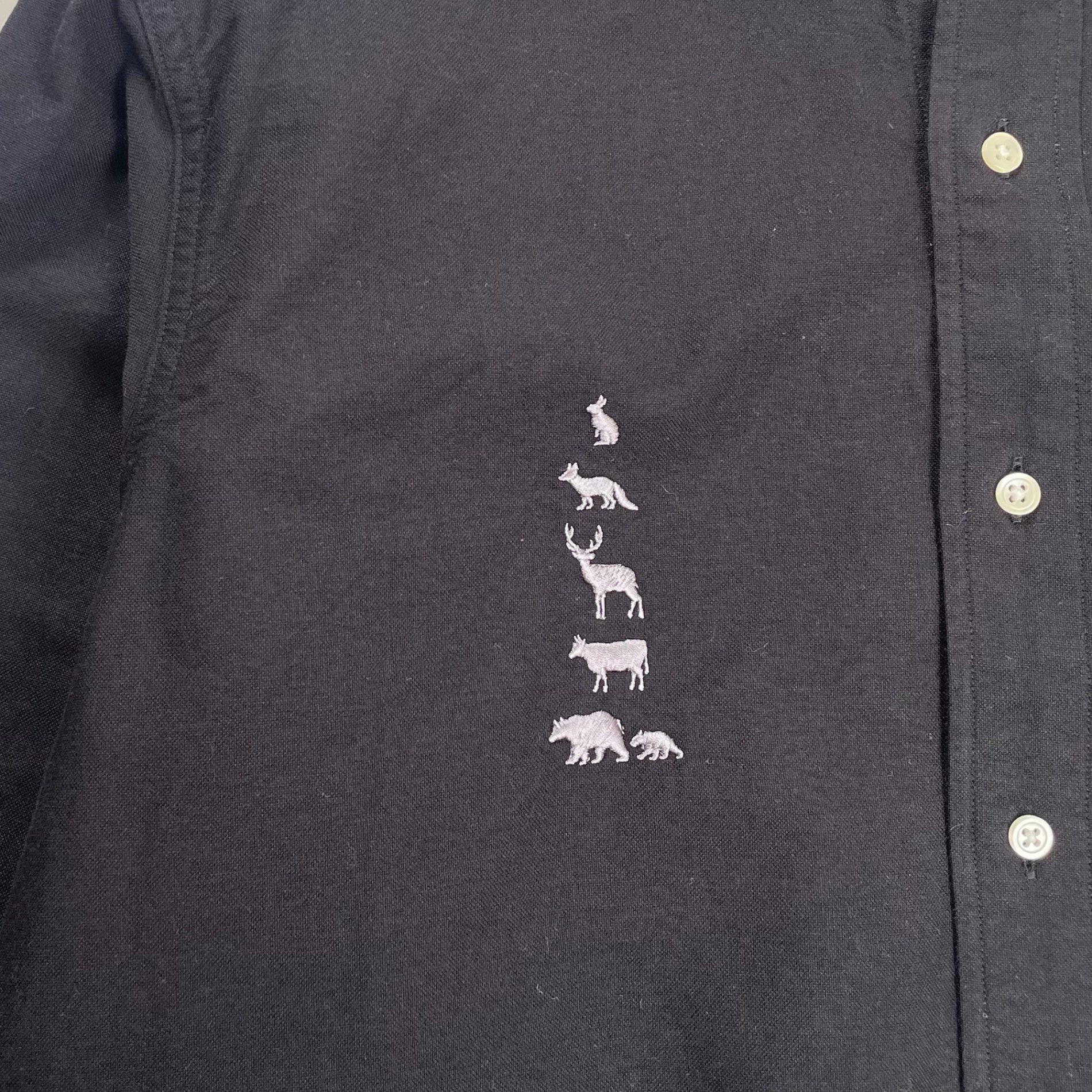 MOUNTAIN RESEARCH マウンテンリサーチ / ブラックB.D. ボタンダウンシャツ 極美品 MTR3976 参考定価：27,000+tax