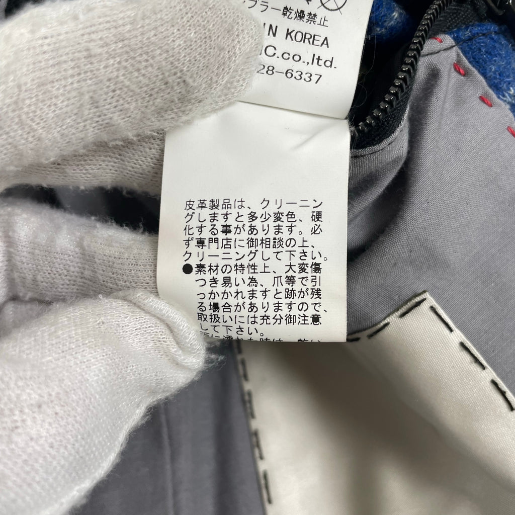RICO ARCHIVE リコ アーカイブ / アーカイブチェックレザーライダース SIZE:M