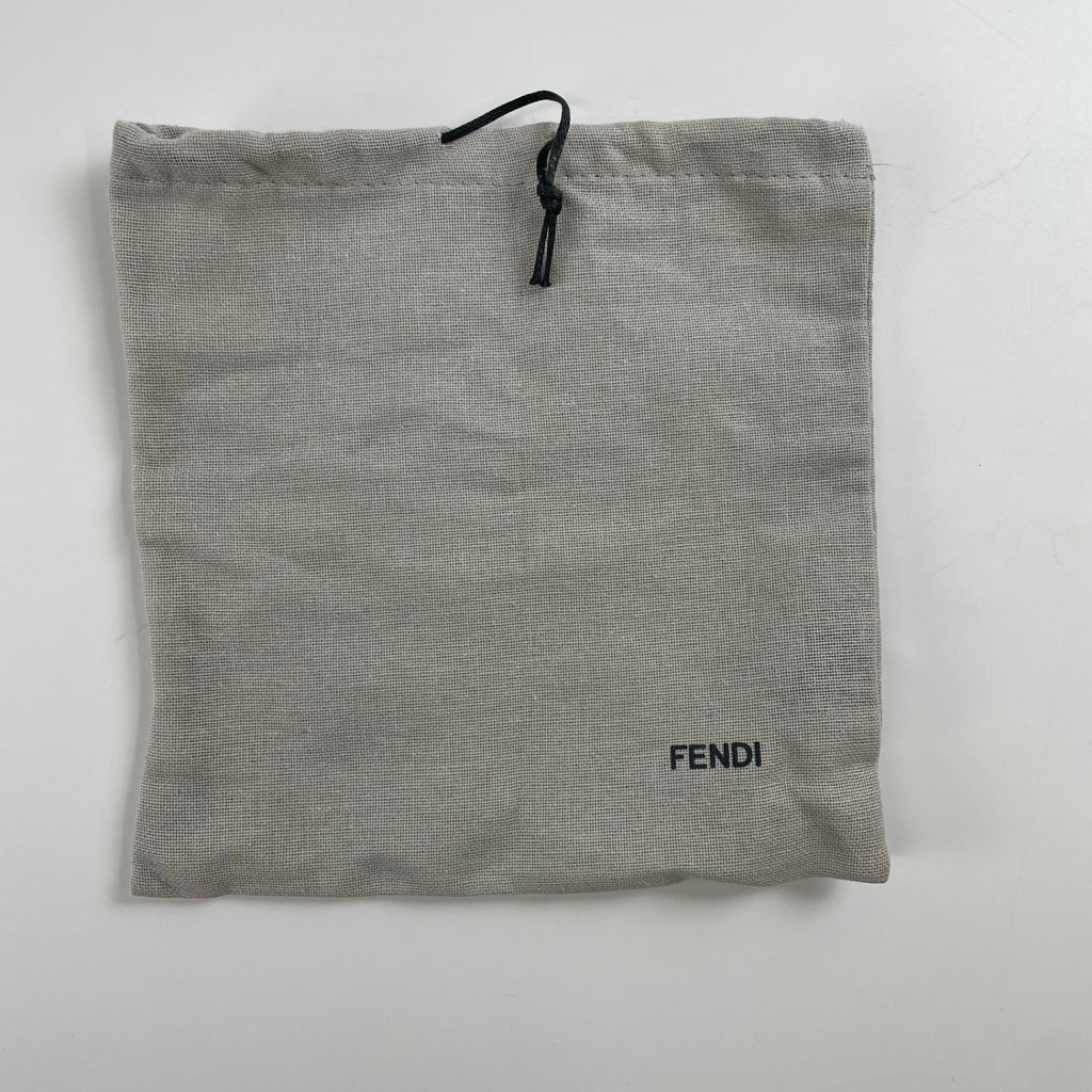 FENDI フェンディ / フォックスファー ポンポンチャーム イエロー 箱付 美品 参考定価：100,000程度