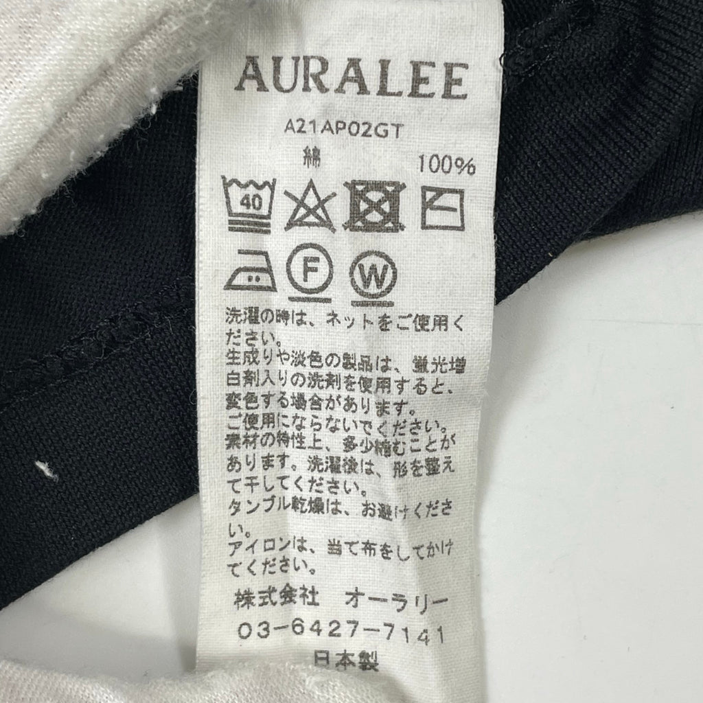 AURALEE / LUSTER PLAITING HI NECK L/S TEE 参考定価：15,000+tax SIZE:5