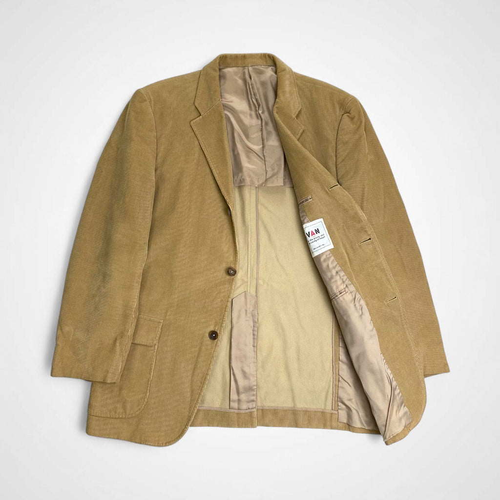 VAN JAC ヴァン ヂャケット / コーデュロイ 段返り3Bジャケット ベージュ SIZE:L
