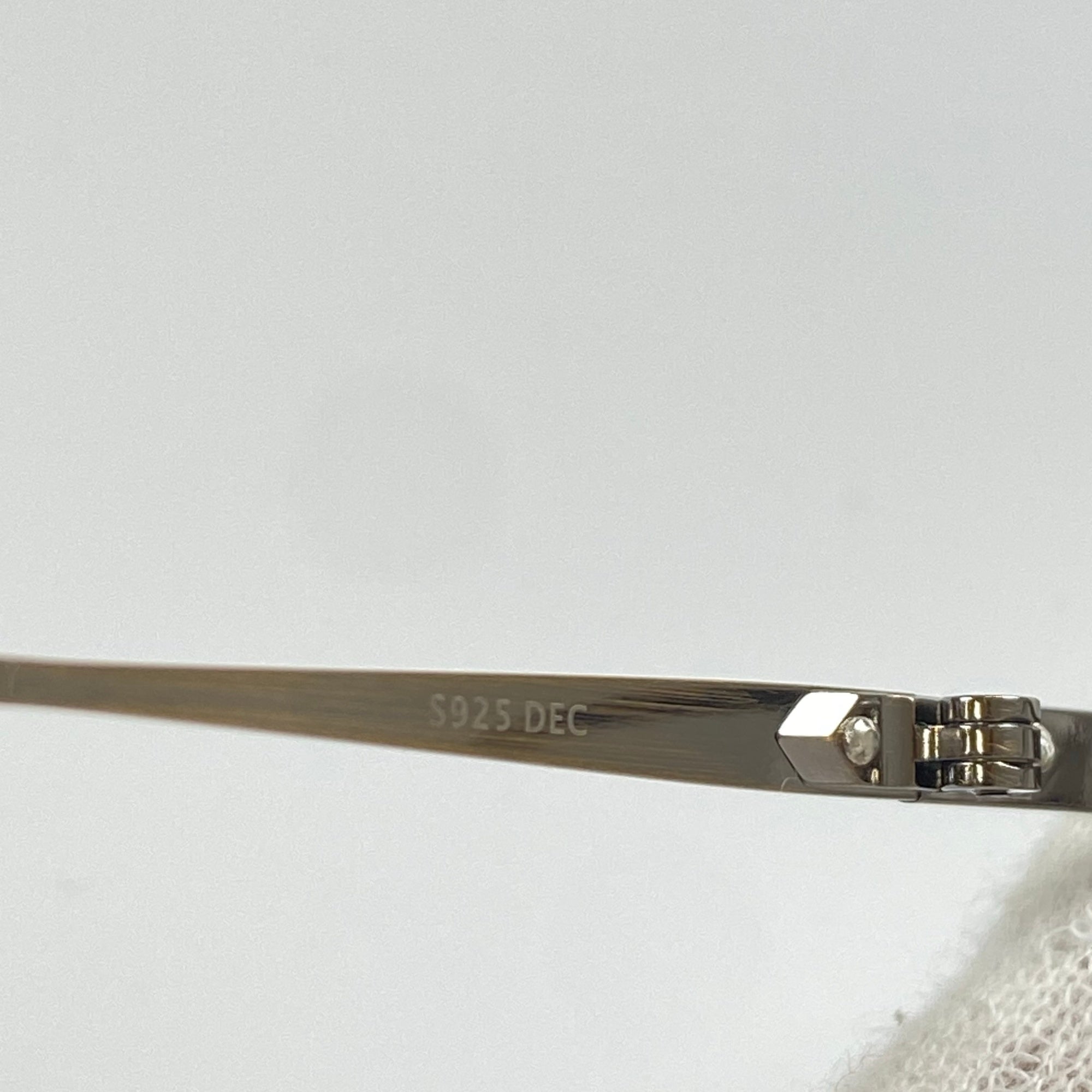 【極美品】 金子眼鏡 premium / KMP-22 シルバーコンビ 伊達メガネ 度なしクリアレンズ