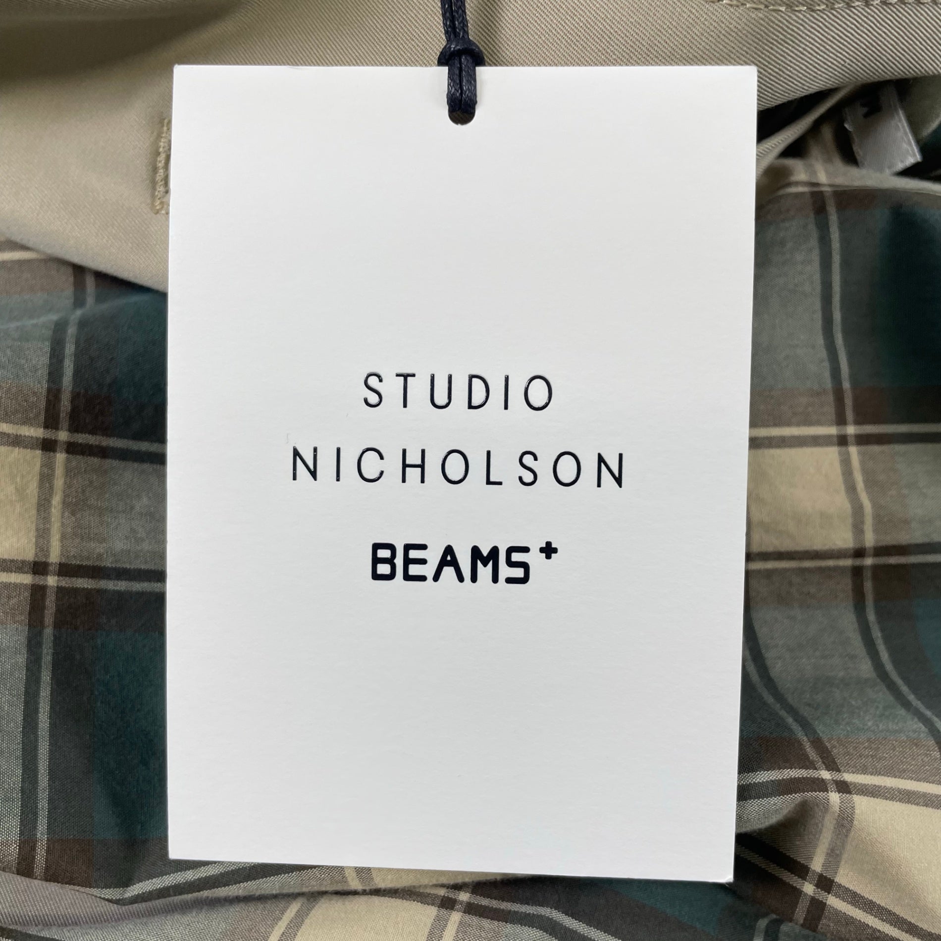 BEAMS PLUS × STUDIO NICHOLSON / PETER RAINCOAT ガーメントケース付 参考定価：130,000+tax SIZE:S