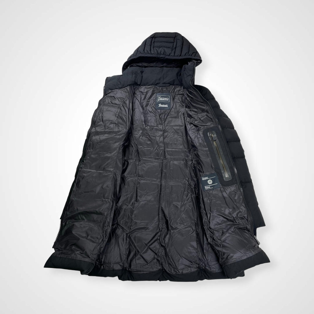 HERNO LAMINAR ヘルノ ラミナーシリーズ / 2WAYダウンコート ブラック 参考定価：150,000程度 SIZE:42