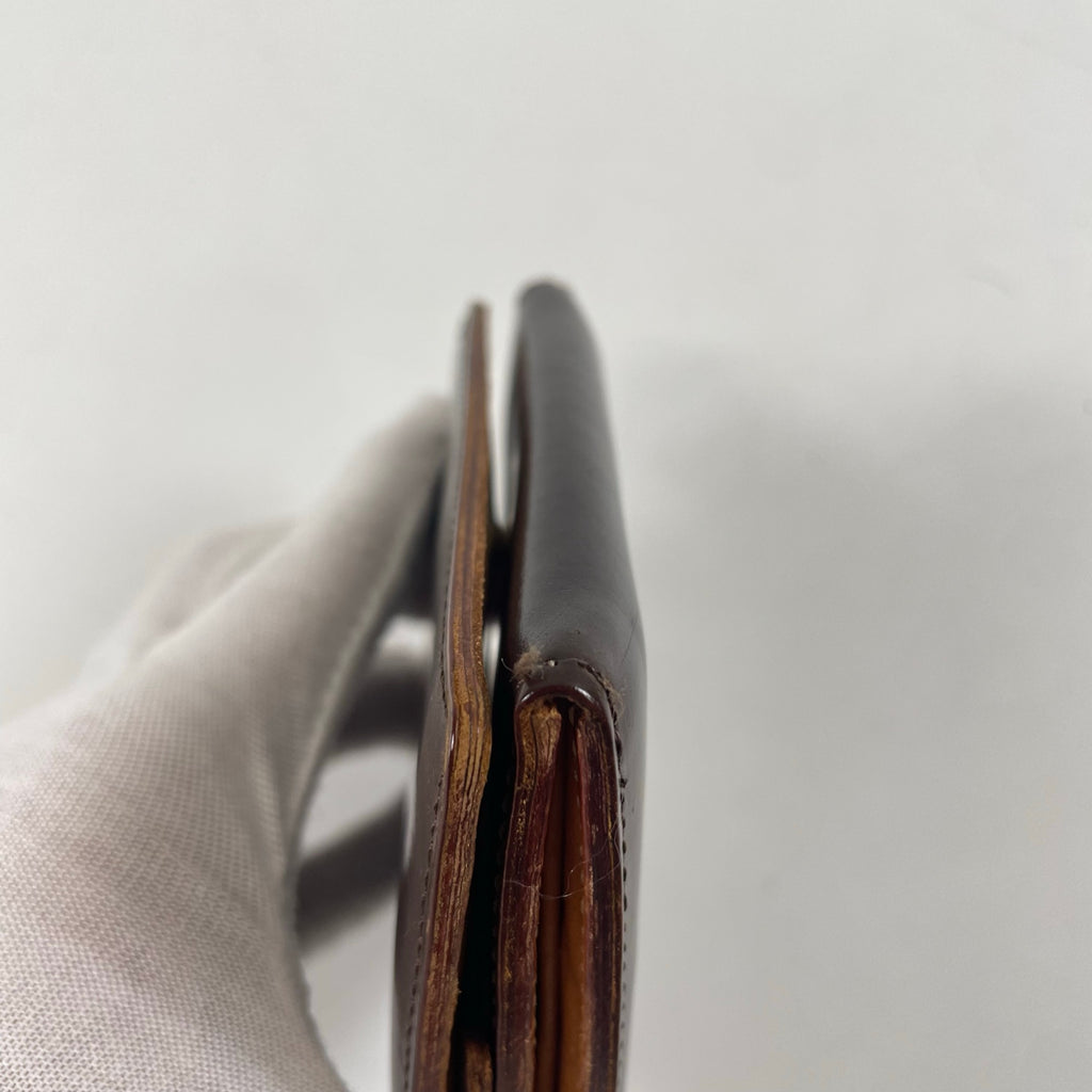 HAMANO / コードバン2つ折りウォレット ヴィンテージボルドー 参考定価：36,000程度