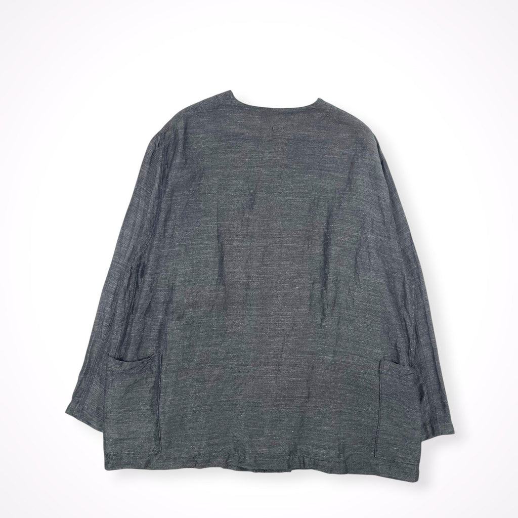 WATANABE TEXTILE × ORTHOU / ノーカラーカバーオールジャケット SIZE:FREE